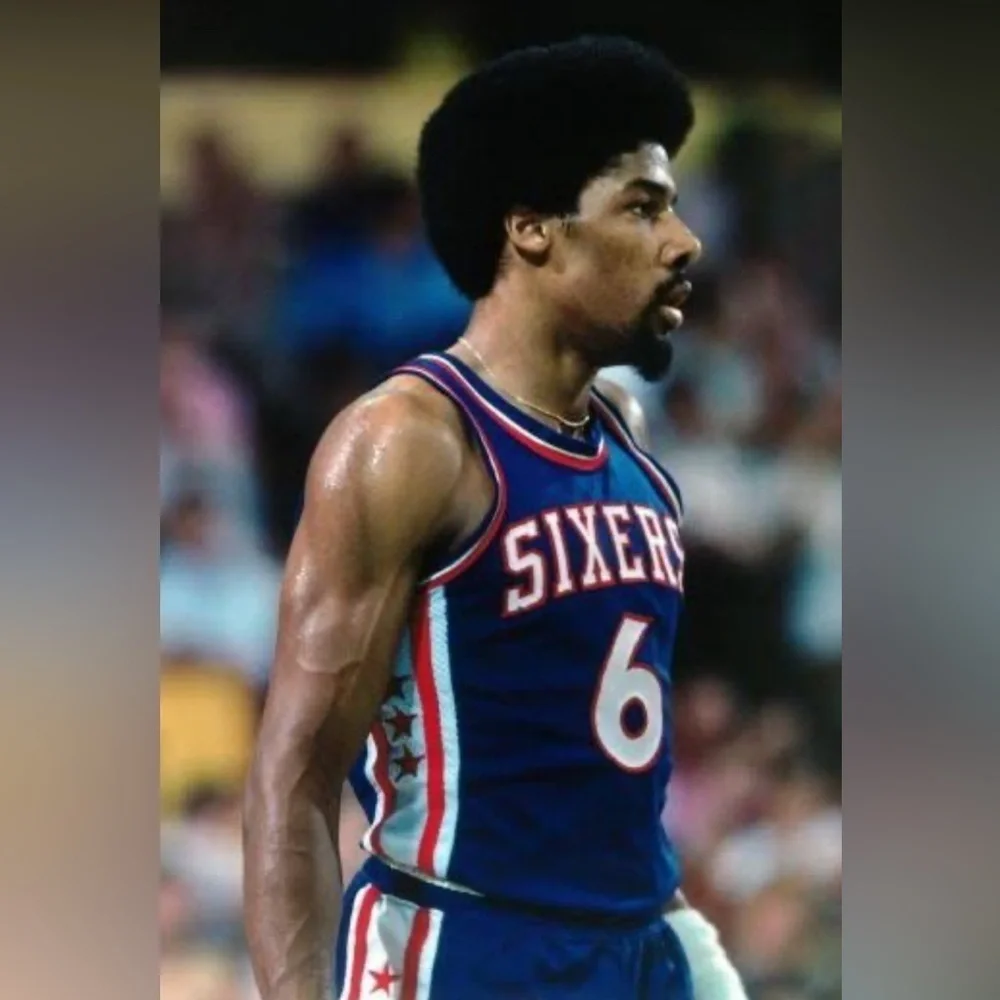 Julias “Dr. J” Erving Philadelphia 76ers NBA Hardwood Classic Basketball Jersey
